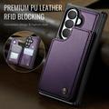 Samsung Galaxy Z Fold8 Ultra Caseme C22 -kotelo, RFID-korttilompakko - violetti