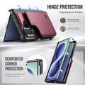 Samsung Galaxy Z Fold8 Ultra Caseme C22 -kotelo, RFID-korttitasku - punainen