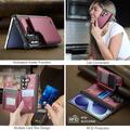 Samsung Galaxy Z Fold8 Ultra Caseme C22 -kotelo, RFID-korttitasku - punainen