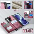 Samsung Galaxy Z Fold8 Ultra Caseme C22 -kotelo, RFID-korttitasku - punainen