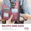 Samsung Galaxy Z Fold8 Ultra Caseme C22 -kotelo, RFID-korttitasku - punainen
