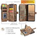 Samsung Galaxy Z Fold8 Ultra Caseme C30 Monitoiminen Lompakkokotelo - Ruskea