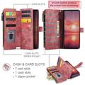 Samsung Galaxy Z Fold8 Ultra Caseme C30 Monitoiminen Lompakkokotelo - Punainen