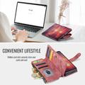 Samsung Galaxy Z Fold8 Ultra Caseme C30 Monitoiminen Lompakkokotelo - Punainen