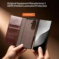 Samsung Galaxy Z Fold8 Ultra Qialino Classic Lompakkomallinen Nahkakotelo - Tummanruskea