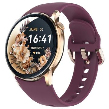 Sense6 Elegant Smartwatch Bluetooth-puhelutoiminnolla - viininpunainen
