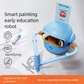 Älykäs piirustusrobotti lapsille 100 piirustuskortilla - sininen