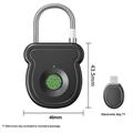 Älykäs sormenjälkilukko elektronisella avaimella - musta