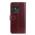 Sony Xperia 1 VIII Lompakkokotelo jalustalla - ruskea