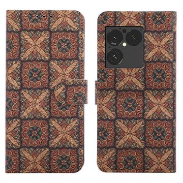 Sony Xperia 1 VIII Bohemian lompakkokotelo - sydämet