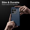 Sony Xperia 1 VIII Harjattu TPU Suojakuori - Hiilikuitu - sininen