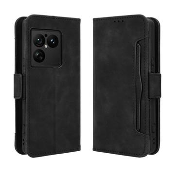 Sony Xperia 1 VIII -kortinhaltijan lompakkokotelo - musta