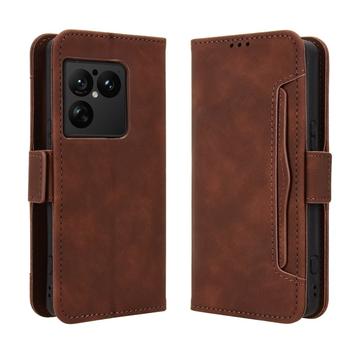 Sony Xperia 1 VIII -kortinhaltijan lompakkokotelo - ruskea