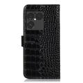 Sony Xperia 1 VIII Crocodile Lompakkomallinen Nahkakotelo kanssa RFID