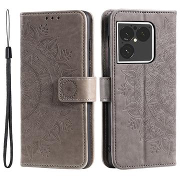 Sony Xperia 1 VIII Mandala -lompakkokotelo rannehihnalla