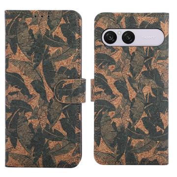 Sony Xperia 10 VIII Bohemian lompakkokotelo - Syksyn lehdet