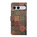 Sony Xperia 10 VIII Bohemian lompakkokotelo - Terälehdet