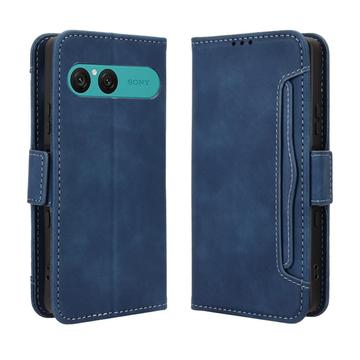 Sony Xperia 10 VIII -kortinhaltijan lompakkokotelo - sininen