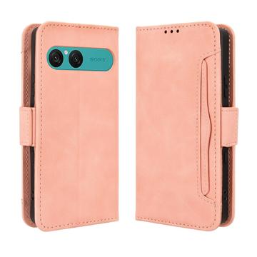Sony Xperia 10 VIII -kortinhaltijan lompakkokotelo - vaaleanpunainen