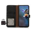 Sony Xperia 10 VIII lompakko nahkakotelo RFID - Musta