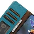 Sony Xperia 10 VIII lompakko nahkakotelo RFID - sininen