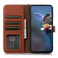 Sony Xperia 10 VIII lompakko nahkakotelo RFID - Ruskea