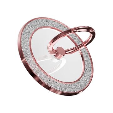 Kimalteleva magneettinen sormuspidike - MagSafe-yhteensopiva - ruusukulta