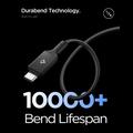 Spigen Essential EB10010CC USB-C-kaapeli 100W - 5Gb/s, 1m - musta