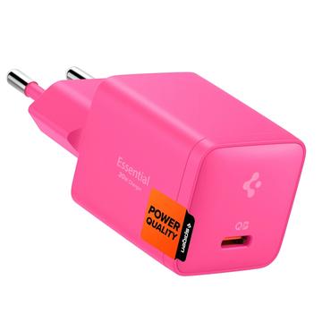 Spigen Essential EE301EU-GAN 30W:n GaN USB-C-pikalaturi – vaaleanpunainen