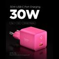 Spigen Essential EE301EU-GAN 30W:n GaN USB-C-pikalaturi – vaaleanpunainen