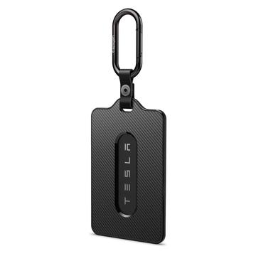Spigen TO243 Tesla -avaimenpidin - hiilikuitu - musta
