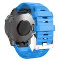 Urheilusilikonihihna Garmin Fenix 3 / 3 HR / 5X / 5X Plus / 6X / 6X Pro - taivaansininen