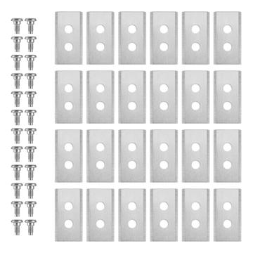 Ruostumattomasta teräksestä valmistetut terät Mammotion Luba/Yuka -robottiruohonleikkuriin - 24 kpl