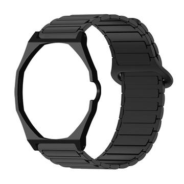 Swatch Royal Pop -kello, magneettinen silikoniranneke ja kahdeksankulmainen kotelo - musta