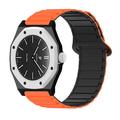 Swatch Royal Pop -kello, magneettinen silikoniranneke ja kahdeksankulmainen kotelo - oranssi / musta