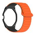 Swatch Royal Pop -kello, magneettinen silikoniranneke ja kahdeksankulmainen kotelo - oranssi / musta