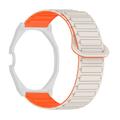 Swatch Royal Pop -kello, magneettinen silikoniranneke ja kahdeksankulmainen kotelo - Valkoinen / Oranssi