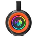 T&G TG484 kannettava Bluetooth-kaiutin, 30W, RGB-valot - musta