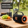 T&G TG484 kannettava Bluetooth-kaiutin, 30W, RGB-valot - musta