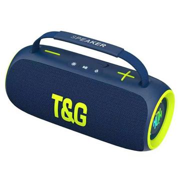 T&G TG484 kannettava Bluetooth-kaiutin, 30W, RGB-valot - sininen