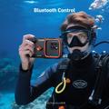 TELESIN Universal sukelluskotelo älypuhelimille, joissa on Bluetooth-yhteensopivat ohjaimet - musta