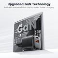 TOOCKI TC2220A2 Mini GaN -seinälaturi 20W - USB-C/USB-A - musta