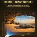 TS-16 1080P HD -älyprojektori, jossa on nostettava kardaaninen kiinnike - 1GB/8GB