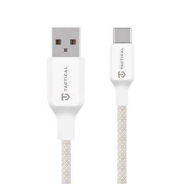 Tactical Stitch Thread USB-A / USB-C-kaapeli - 0.3m, 15W - valkoinen