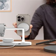 Tech-Protect A12 3-in-1 MagSafe langaton laturi 15W, jossa on sisäänrakennettu LED-valaisin