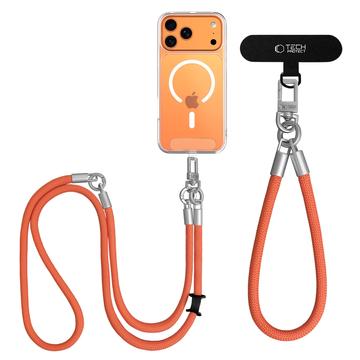 Tech-Protect C10S 2-in-1 -köysikassi ja rannekoru - Oranssi / titaani