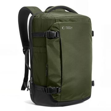 Tech-Protect Defender S70 24 l:n matkakannettavan käsimatkatavara-reppu – Ryanair/Wizz Air – 40x30x20cm – armeijanvihreä