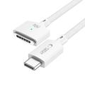 Tech-Protect MMC01 Ultraboost USB-C - MagSafe 3 -kaapeli 140W - 2m - valkoinen