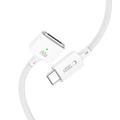 Tech-Protect MMC01 Ultraboost USB-C - MagSafe 3 -kaapeli 140W - 2m - valkoinen