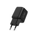 Tech-Protect NCA100W-GaN 3-porttinen 100W:n seinälaturi - musta